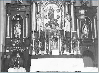 Ołtarz boczny do 1962 r.