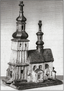 Makieta starego kościoła